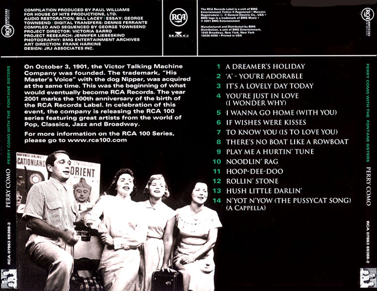 Perry Como With The Fontane Sisters