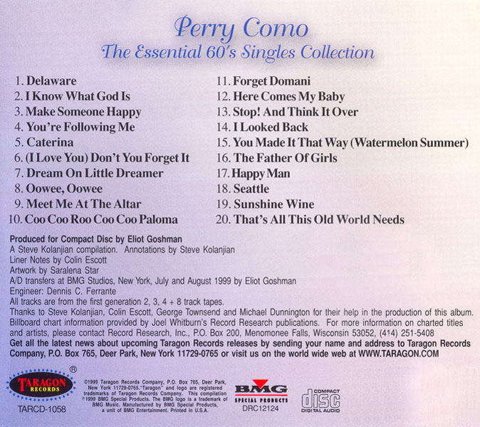 Perry Como ~ Essential 60s Singles Collection