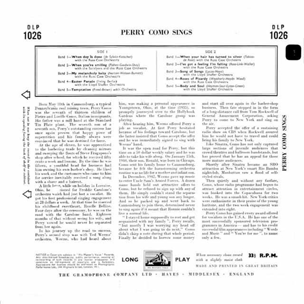 Evergreens by Perry Como