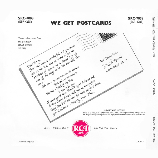 We Get Postcards - UK 7008